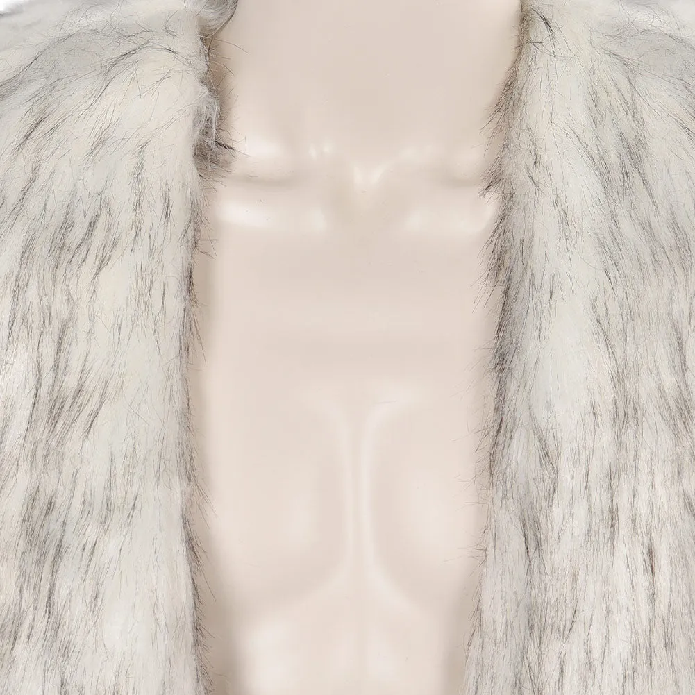 2023 Doll Ken White Fur Coat Party Carnival Halloween Cosplay Costume