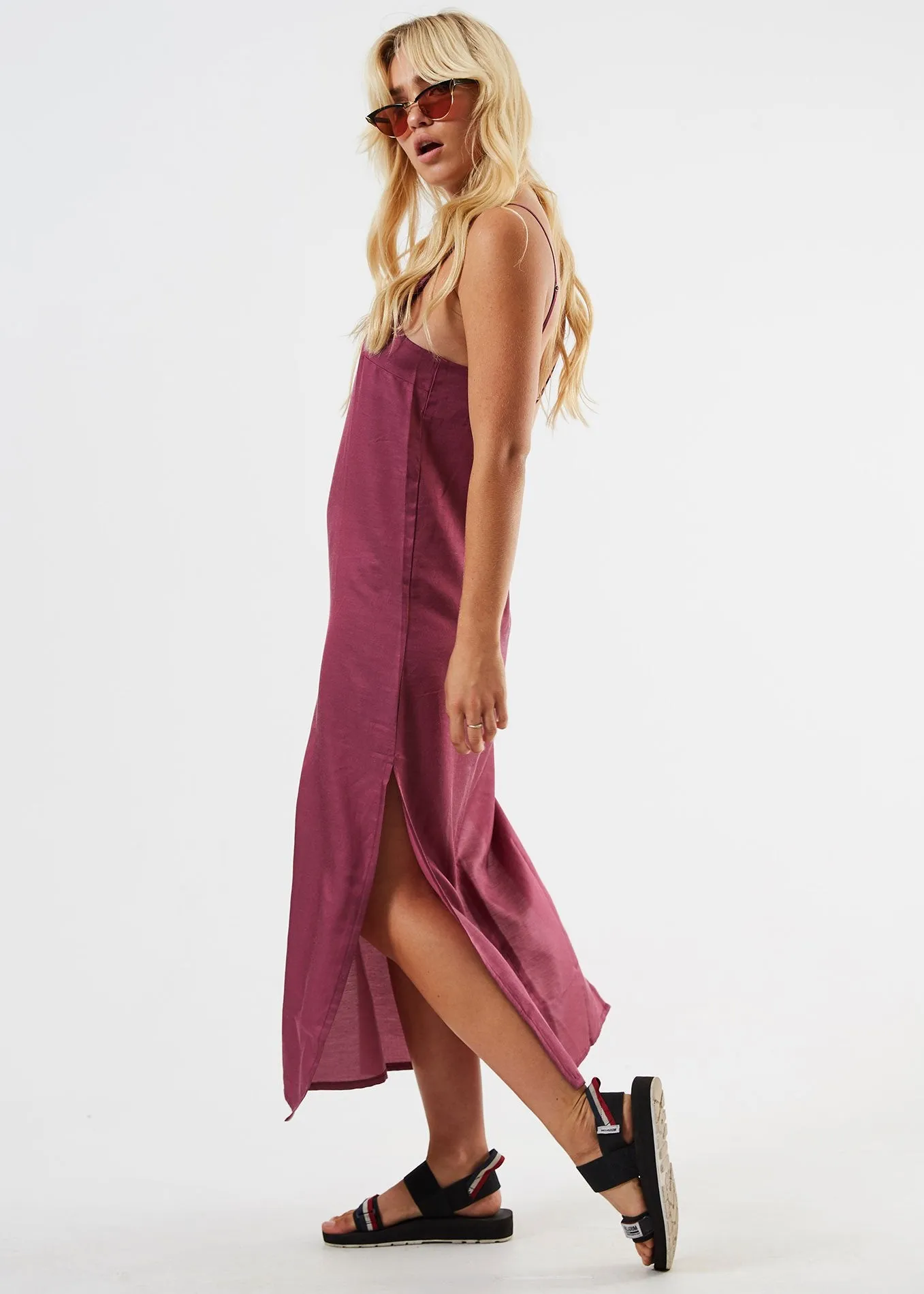 Afends Womens Dana - Silk Hemp Slip Dress