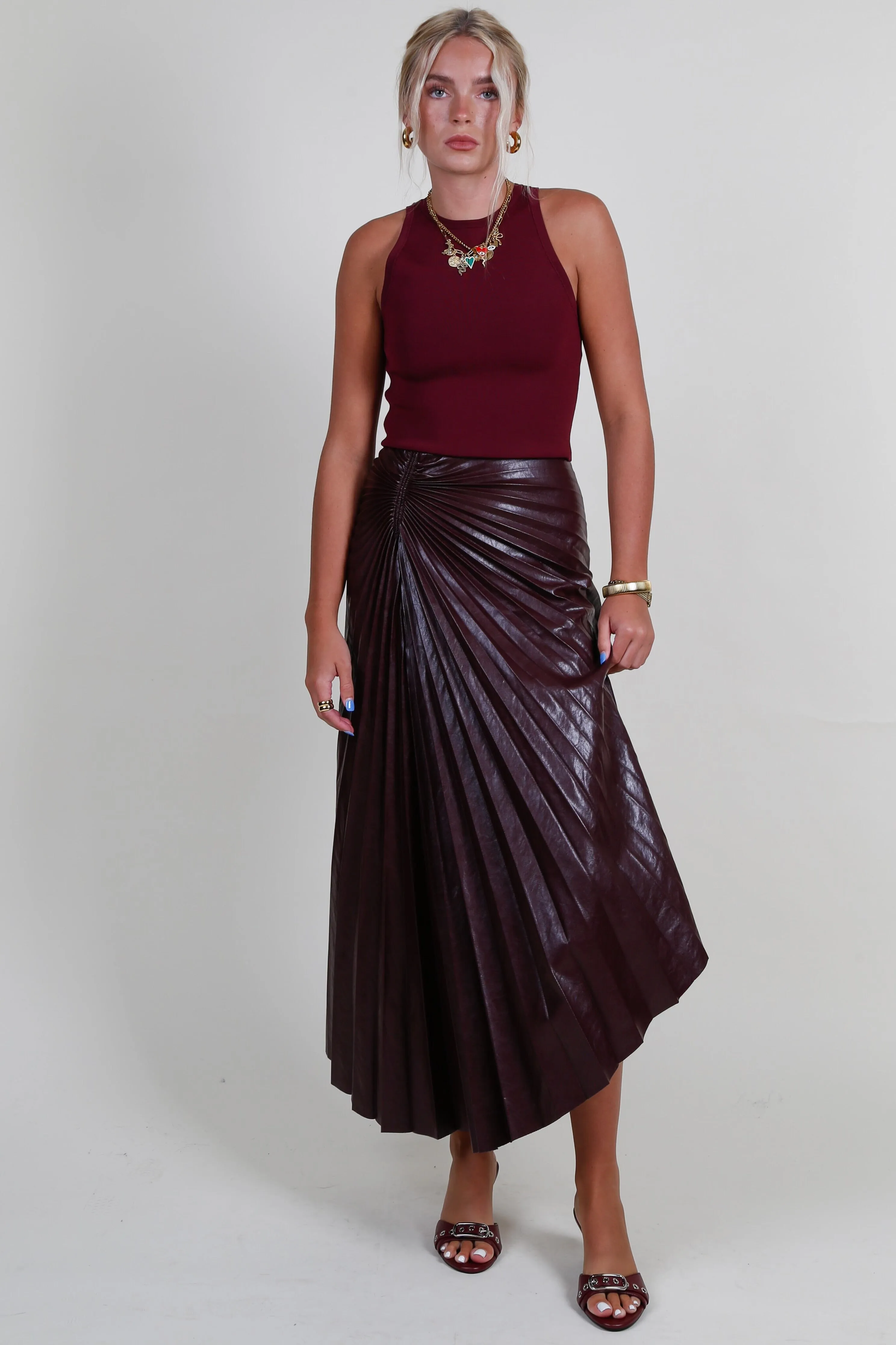 A.L.C. | Tracy Skirt - Cordovan