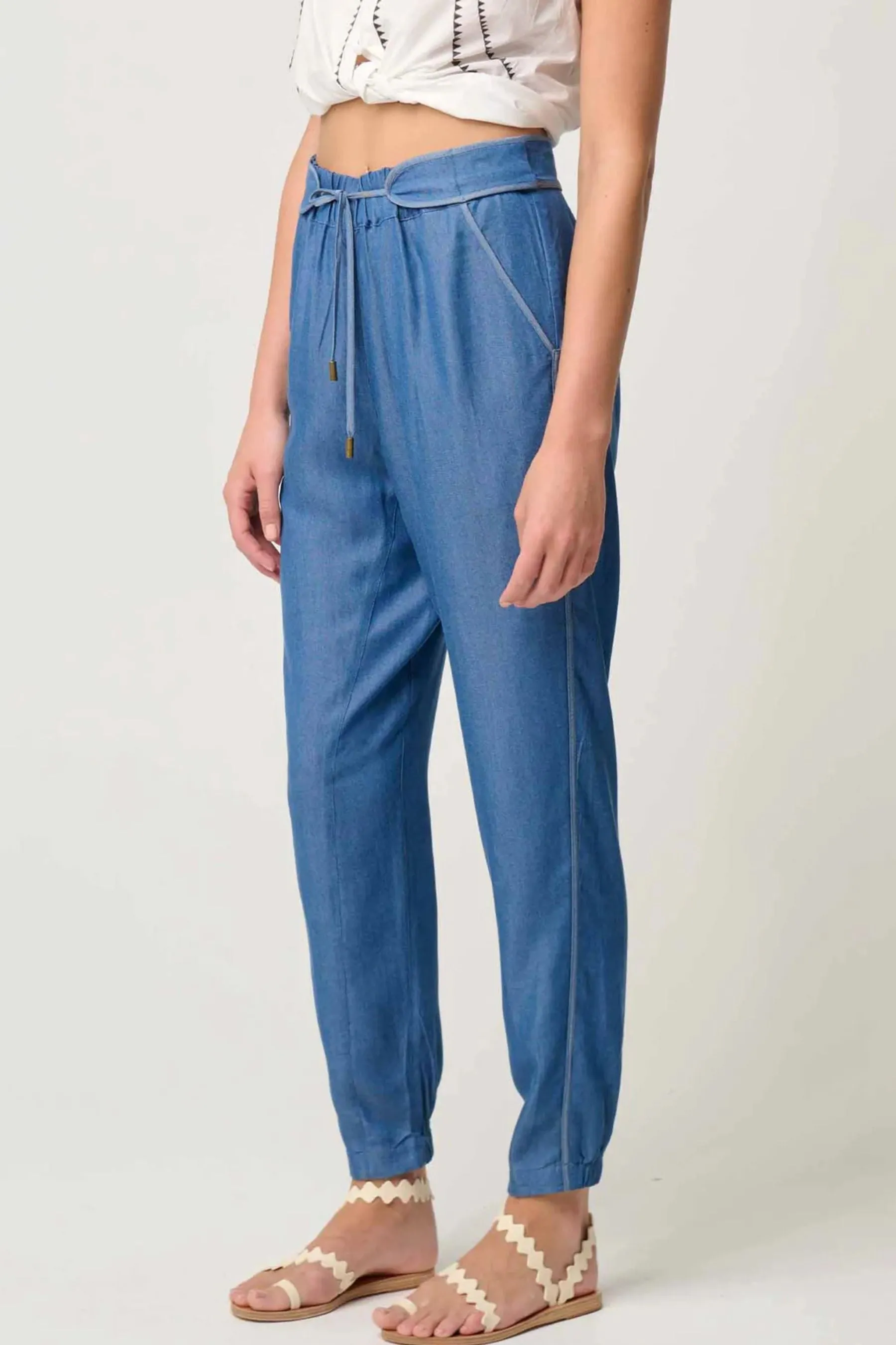 Amoya Tencel Jogger | Indigo