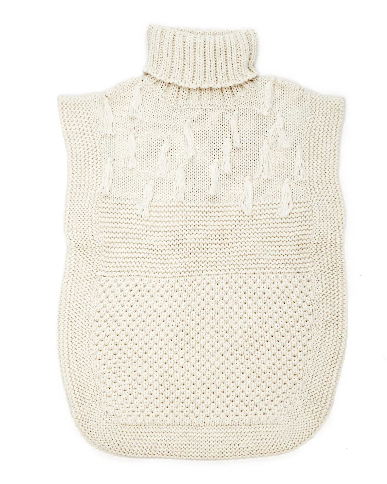 Apiece Apart | Ines Fringe Vest in Cream - FINAL SALE