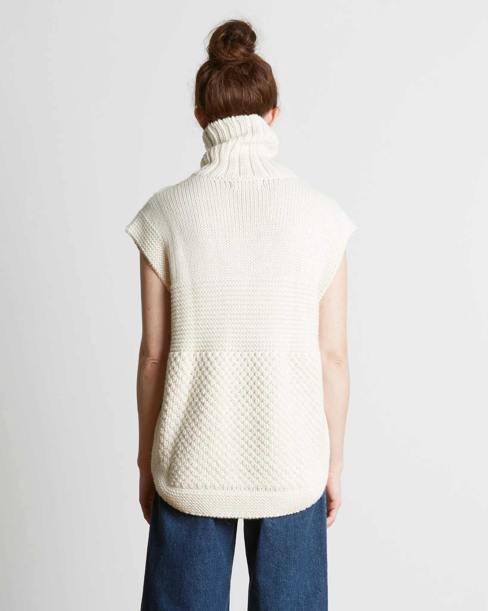 Apiece Apart | Ines Fringe Vest in Cream - FINAL SALE