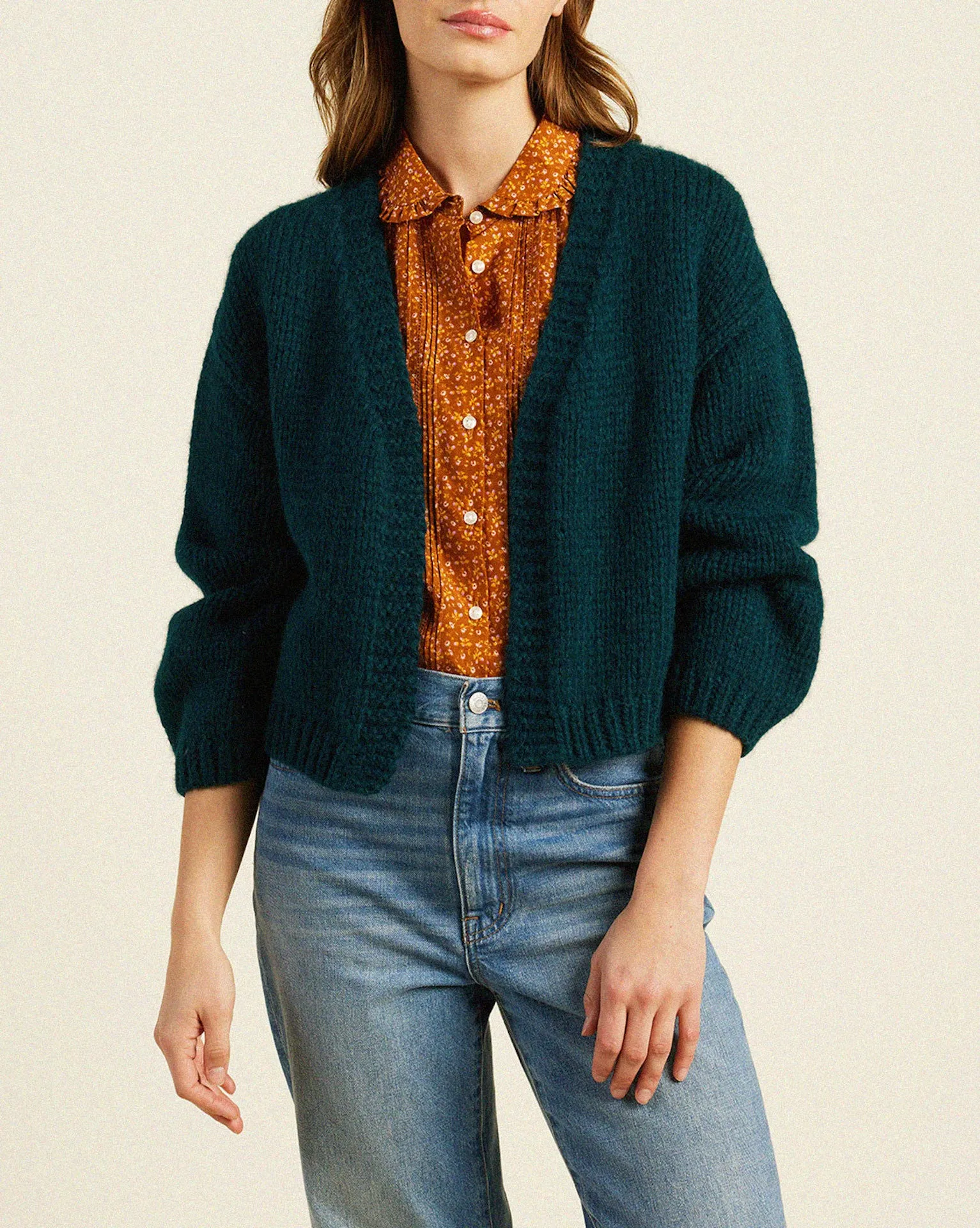 Arlowe Cardigan Dark Teal