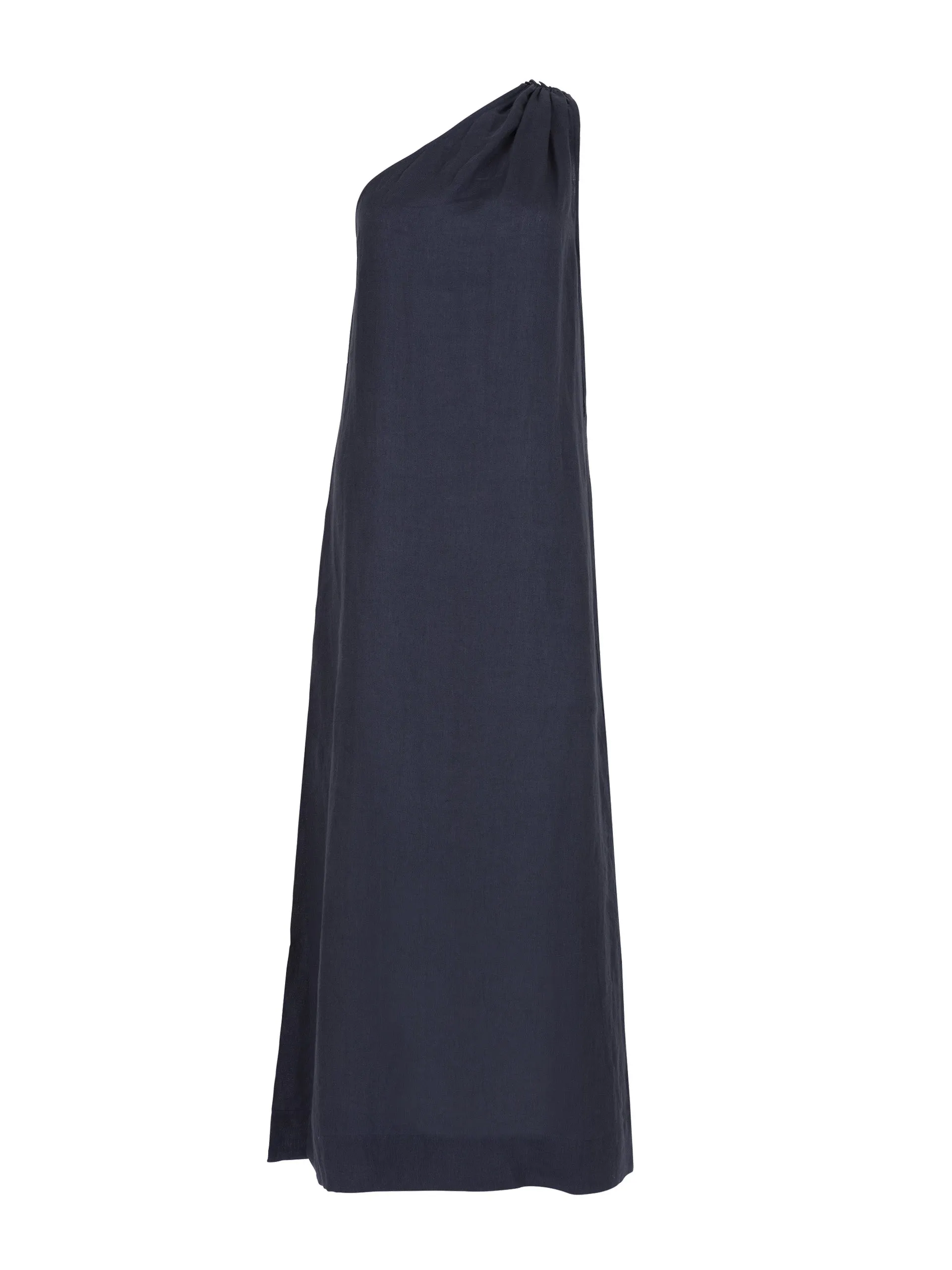 Athena midnight linen dress