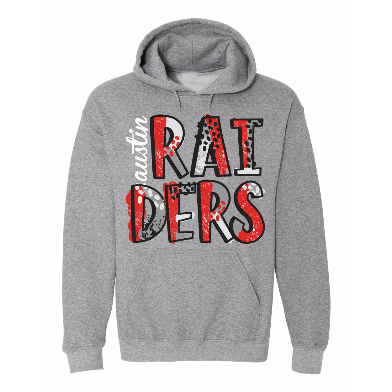 Austin Raiders - Splatter Hoodie