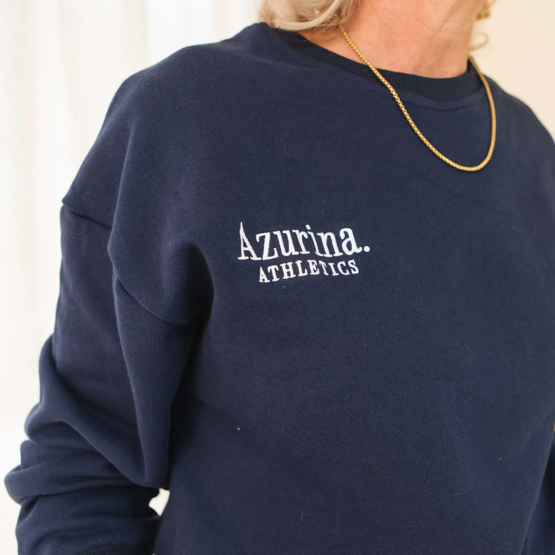 Azurina Athletics Sweatshirt in Navy