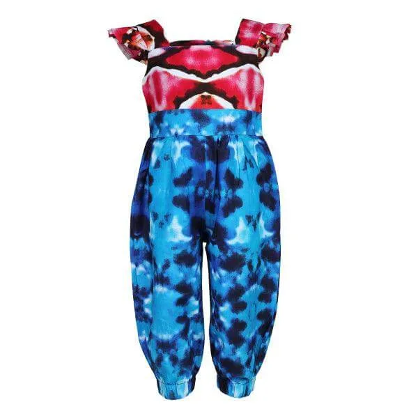 BABY GIRLS MULTICOLOUR ANKARA JUMPSUIT