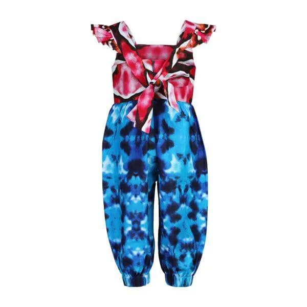 BABY GIRLS MULTICOLOUR ANKARA JUMPSUIT