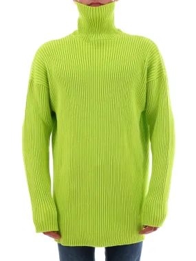 Balenciaga Neon Turtleneck Sweater