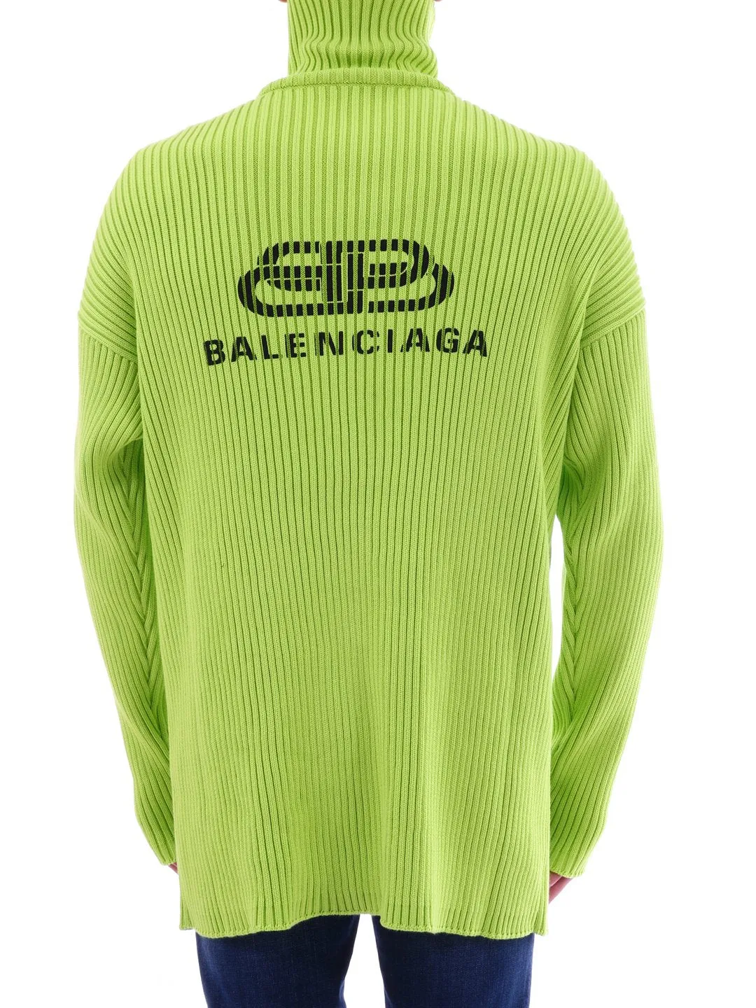 Balenciaga Neon Turtleneck Sweater