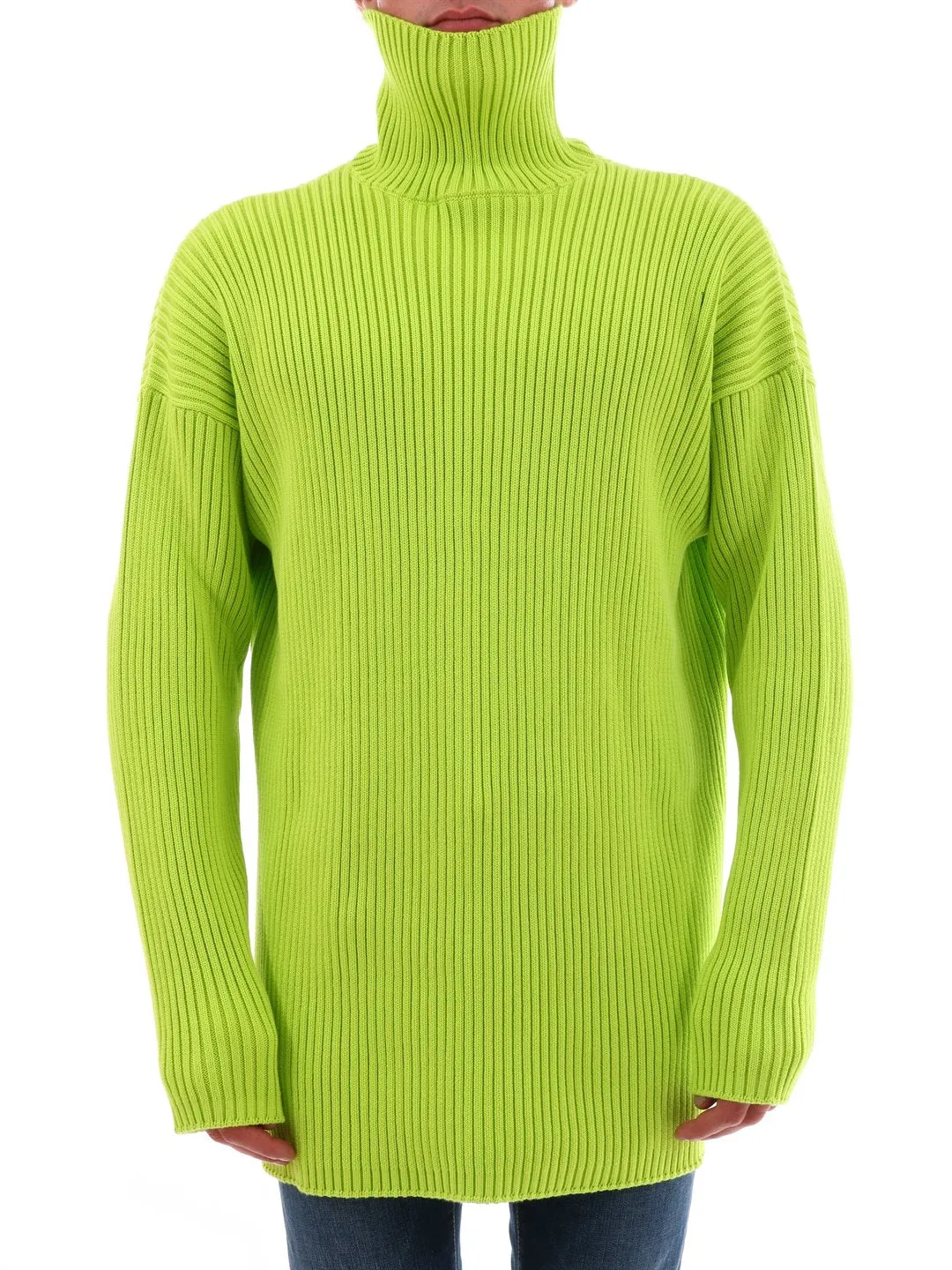 Balenciaga Neon Turtleneck Sweater