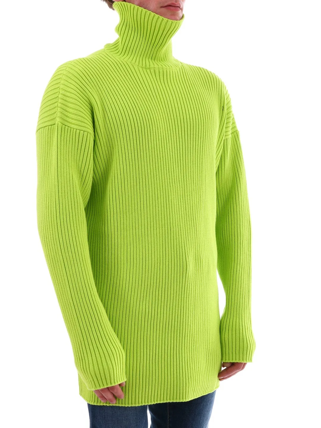 Balenciaga Neon Turtleneck Sweater