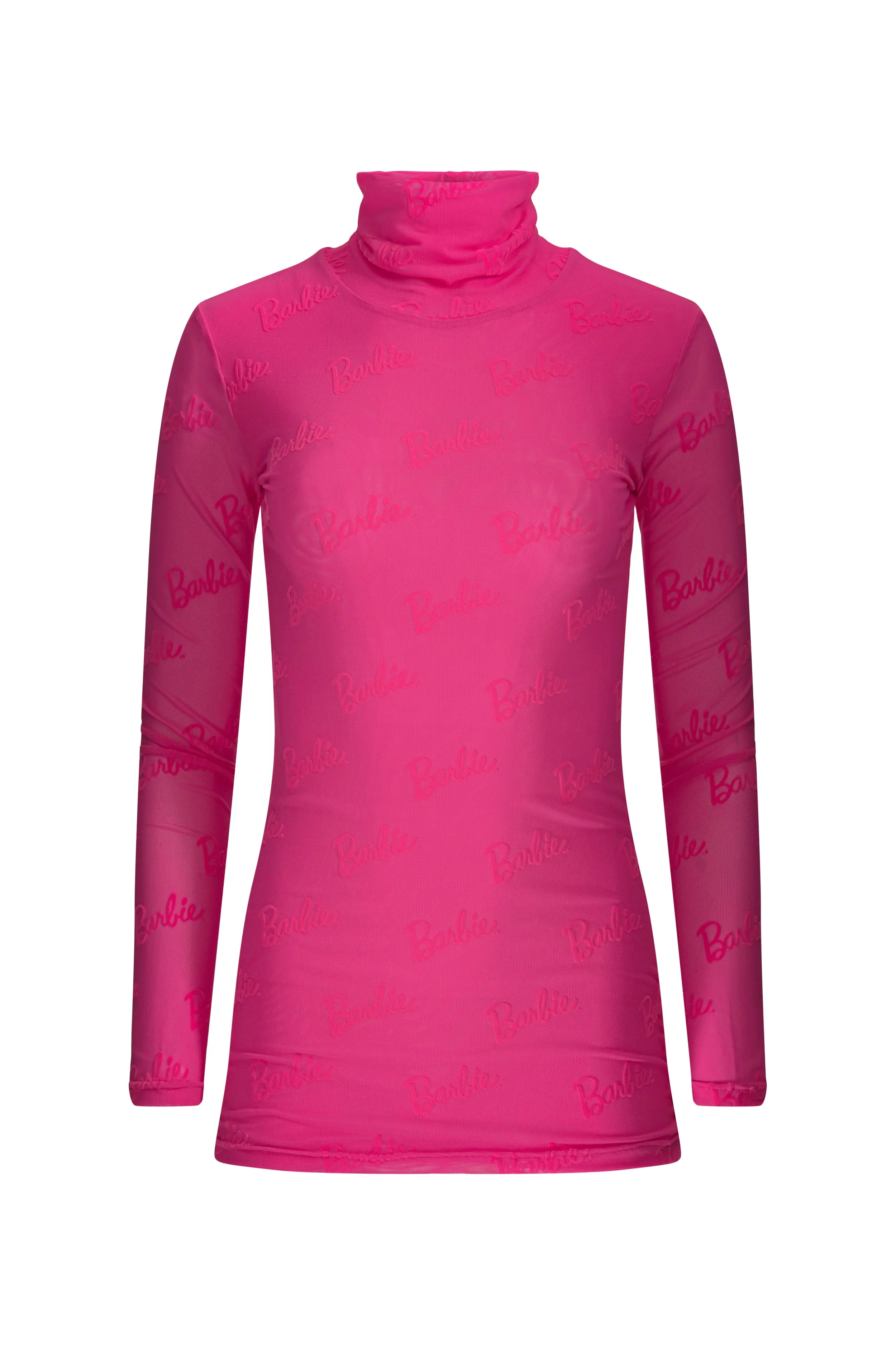 Barbie® Monogrammed Mesh Turtleneck