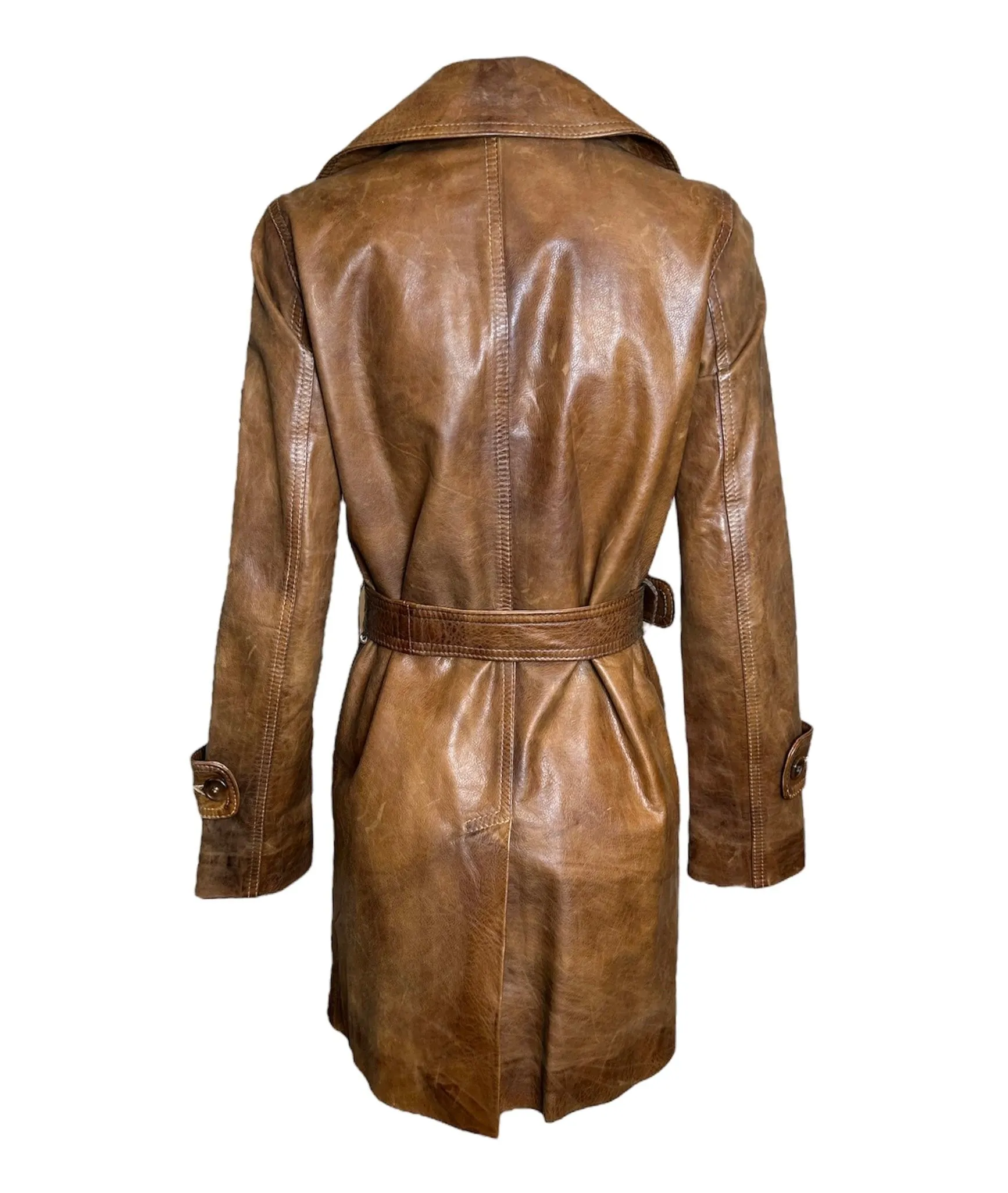 Belstaff Gold Label "Amelia Earhart" Brown Leather Flight Jacket