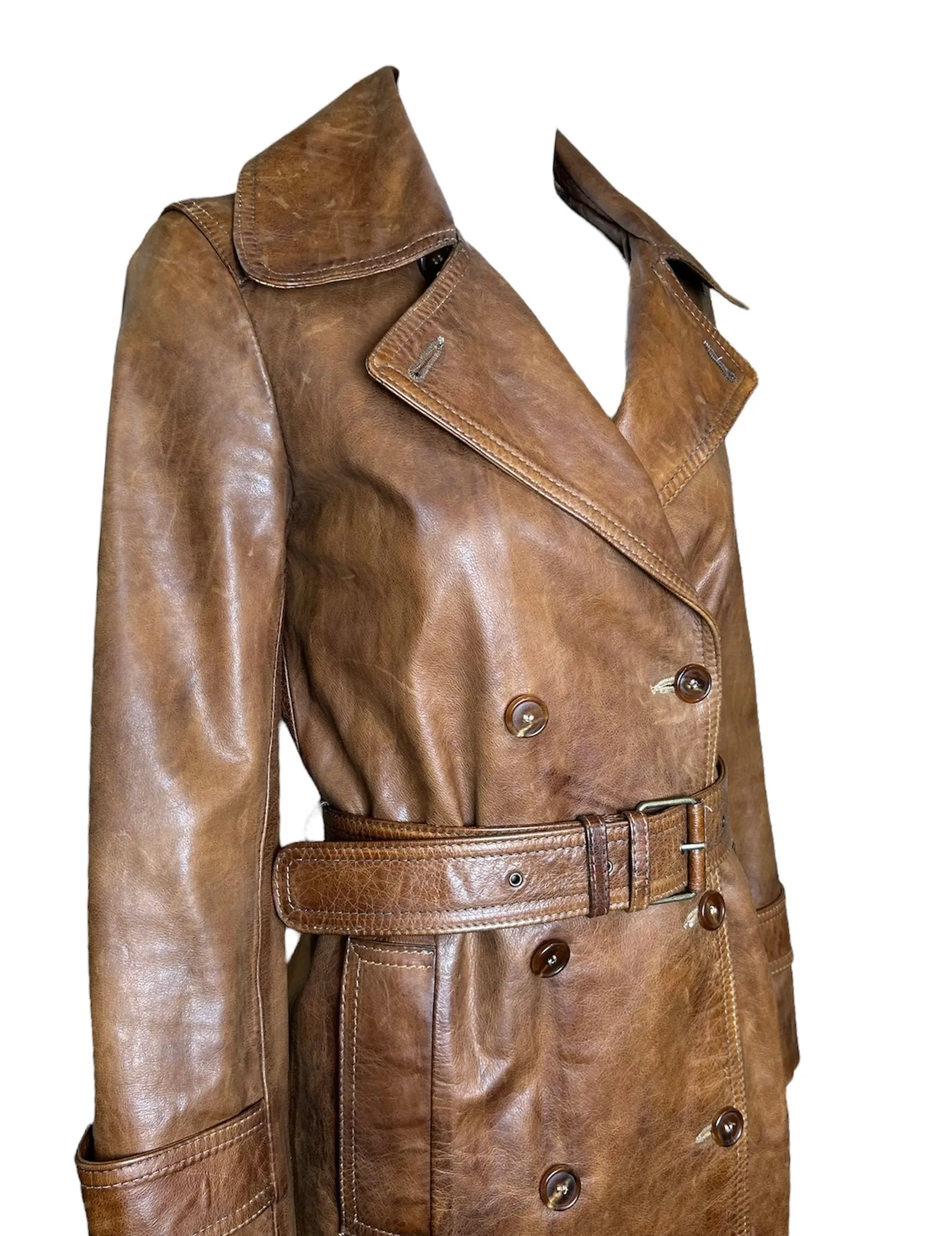 Belstaff Gold Label "Amelia Earhart" Brown Leather Flight Jacket