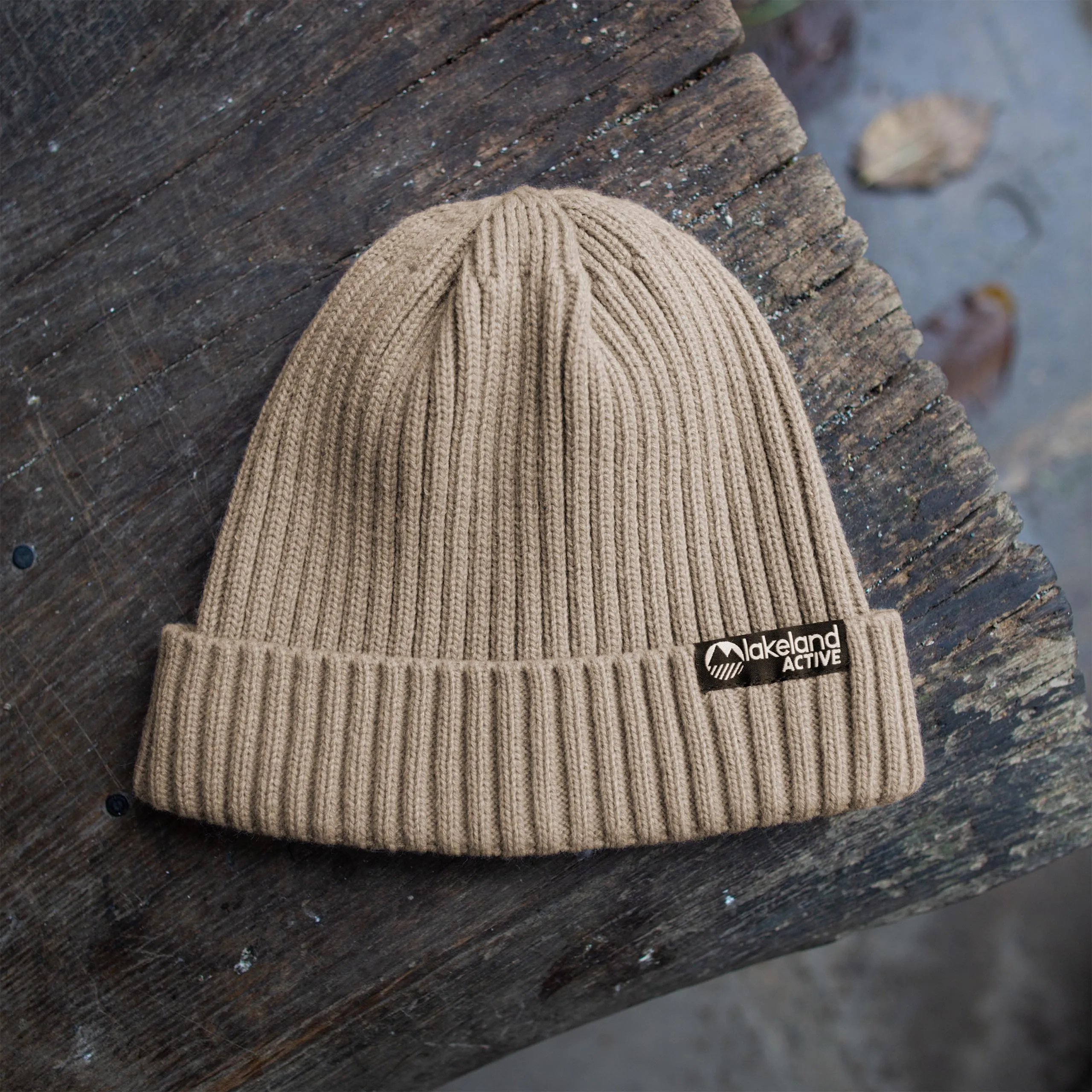 Birkett Ribbed Knit Beanie Hat - Earth Tones