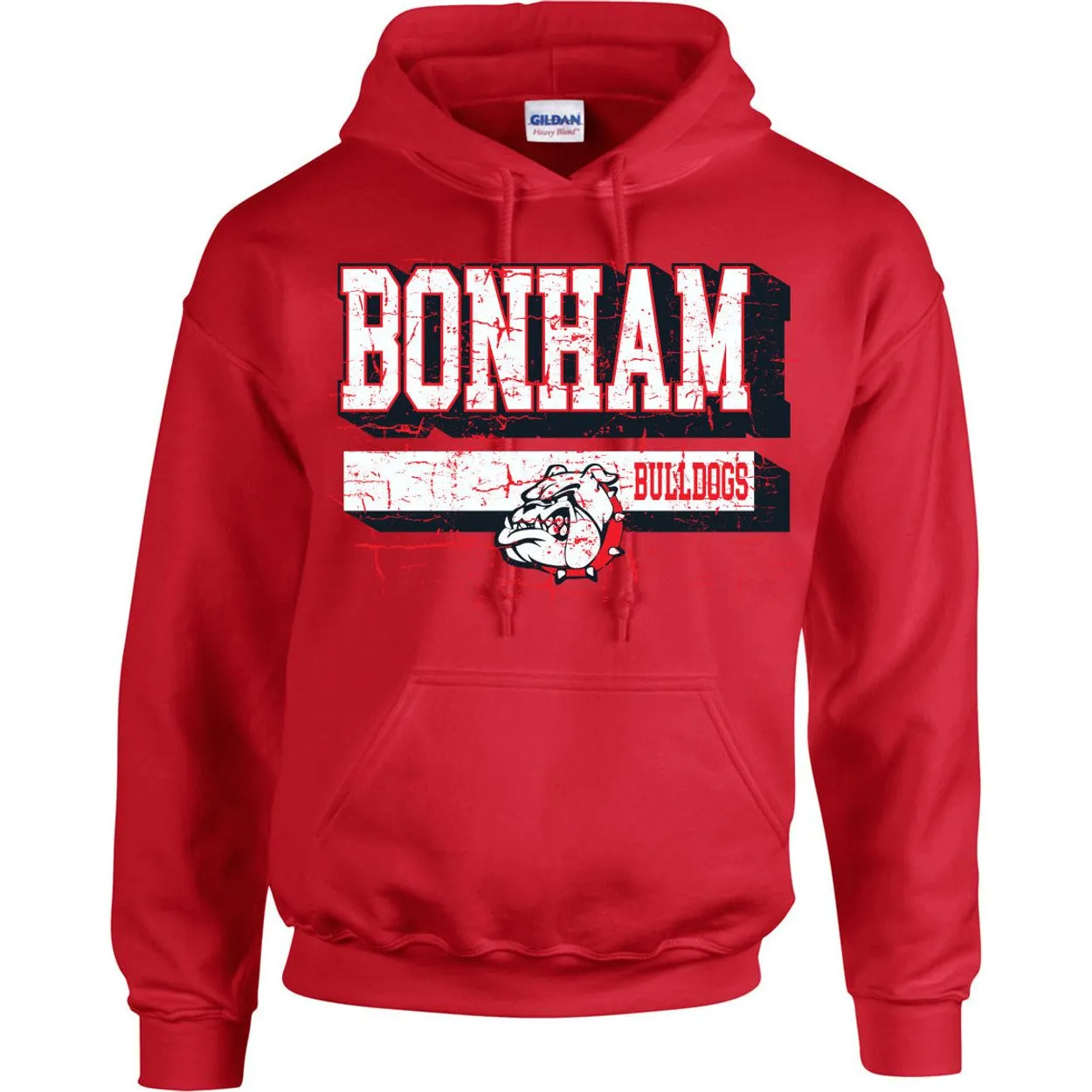 Bonham Bulldogs - Shadow Stripe Hoodie