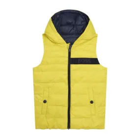 BOSS Kids Lime Reversible Gilet