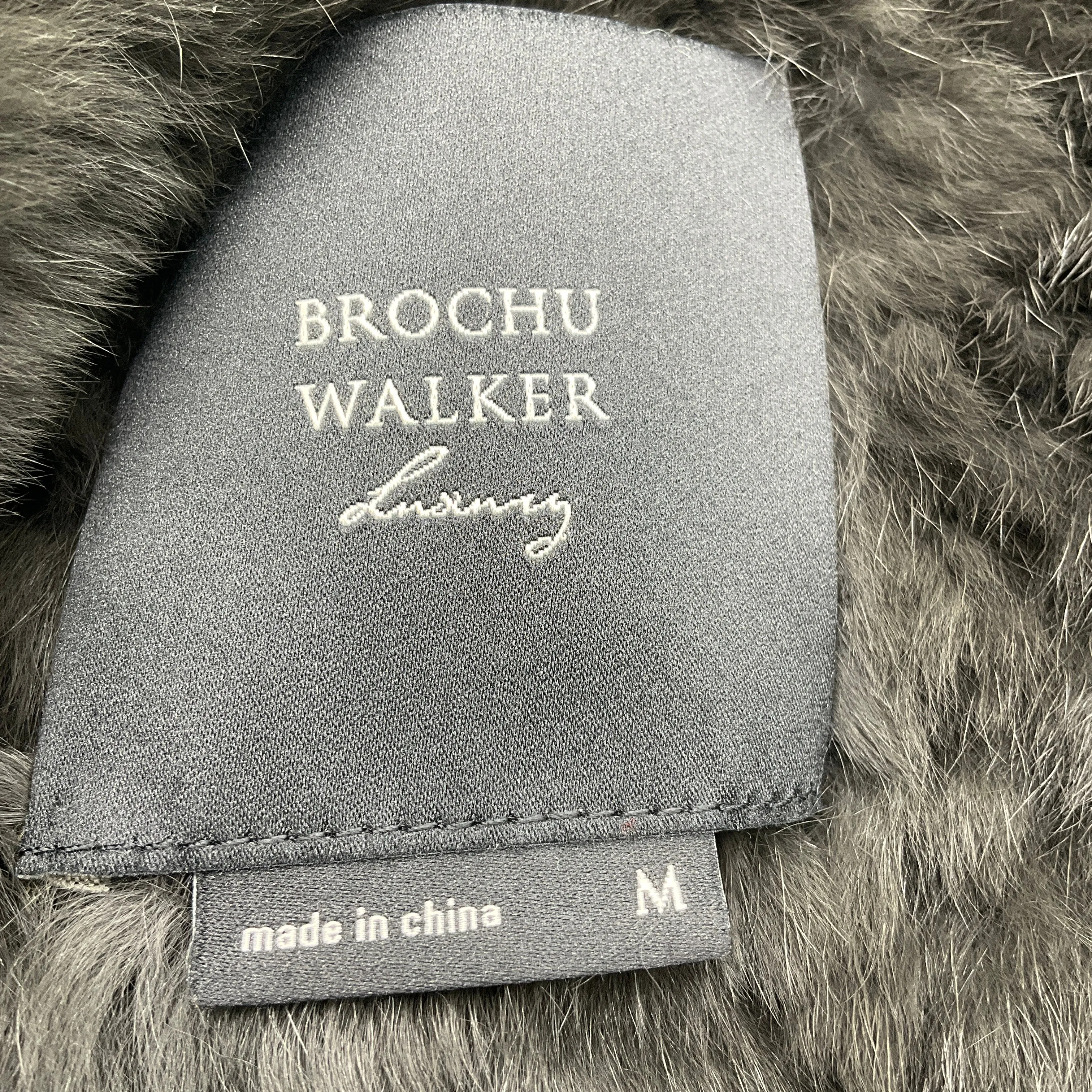 Brochu Walker Olive Green Rabbit Fur Sweater