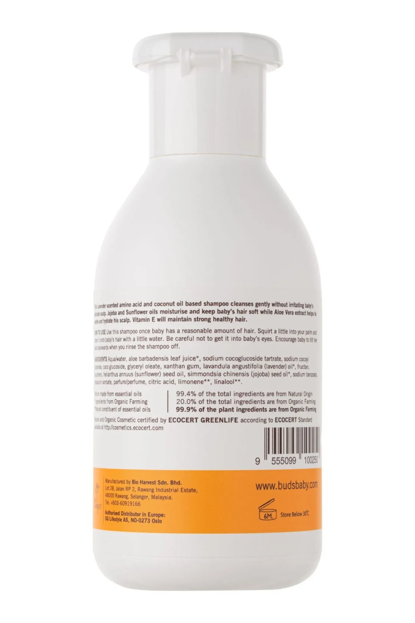 Buds Everyday Organics Shampoo 225ml