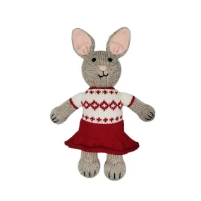 Bunny in Holiday Dress