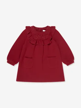 Chloé Baby Girls Ruffle Trim Dress in Red