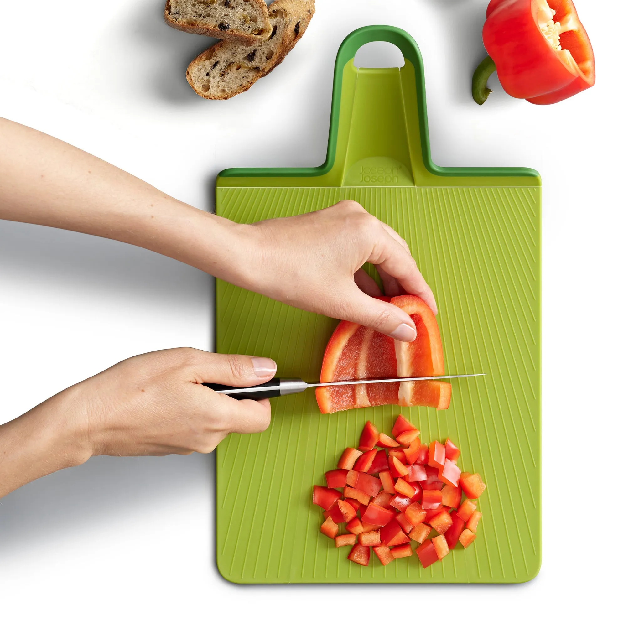 Chop2Pot™ Folding Cutting Board - Green