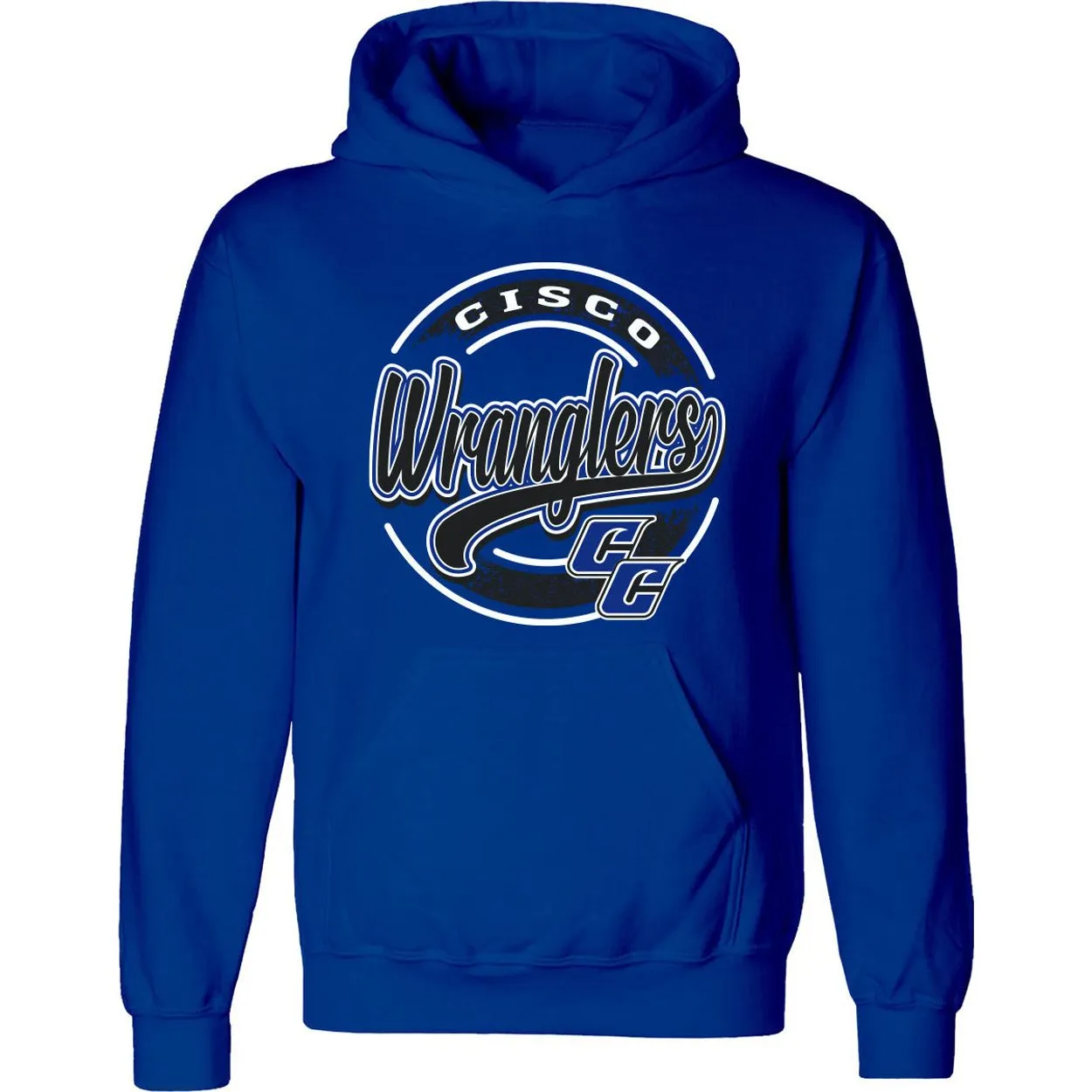 Cisco College Wranglers - Circle Script Hoodie