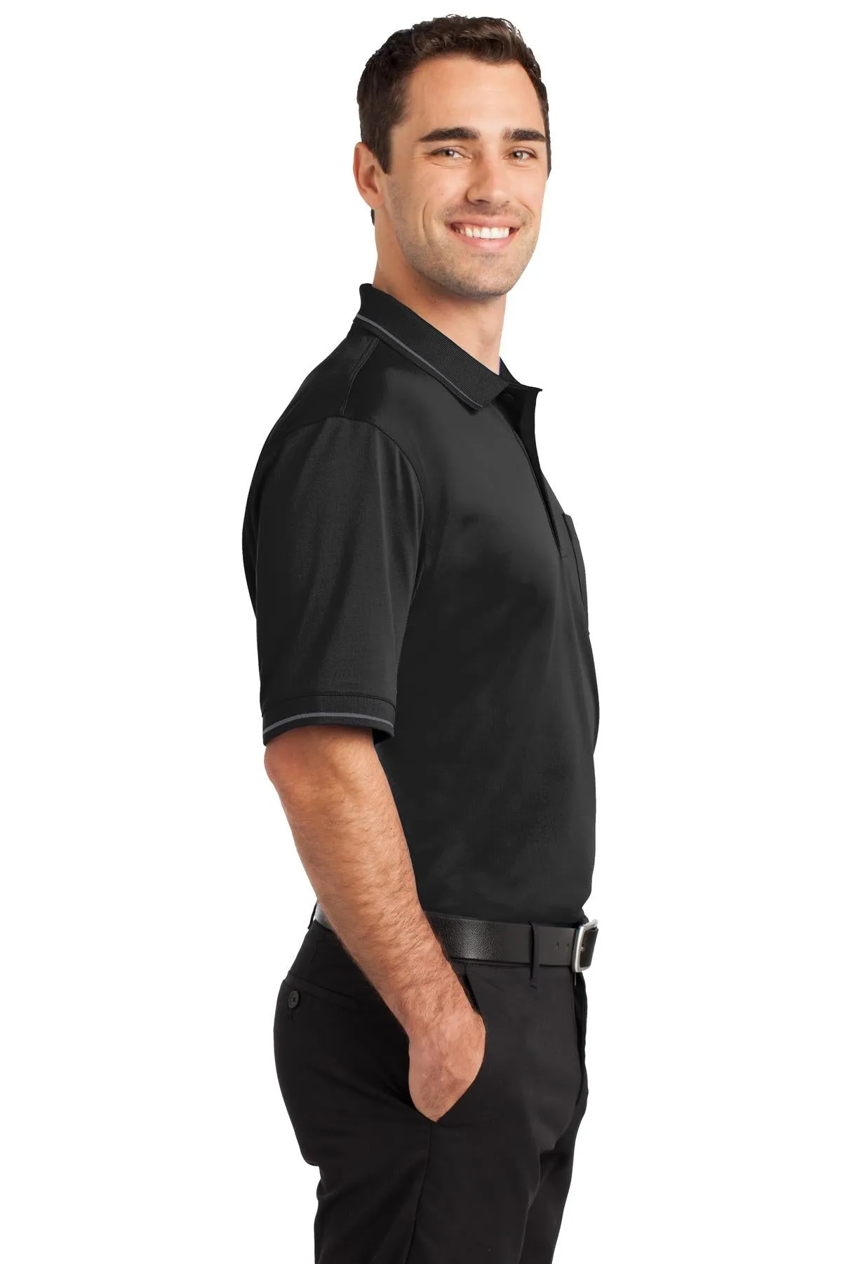 CornerStone® Select Snag-Proof Tipped Pocket Polo. CS415