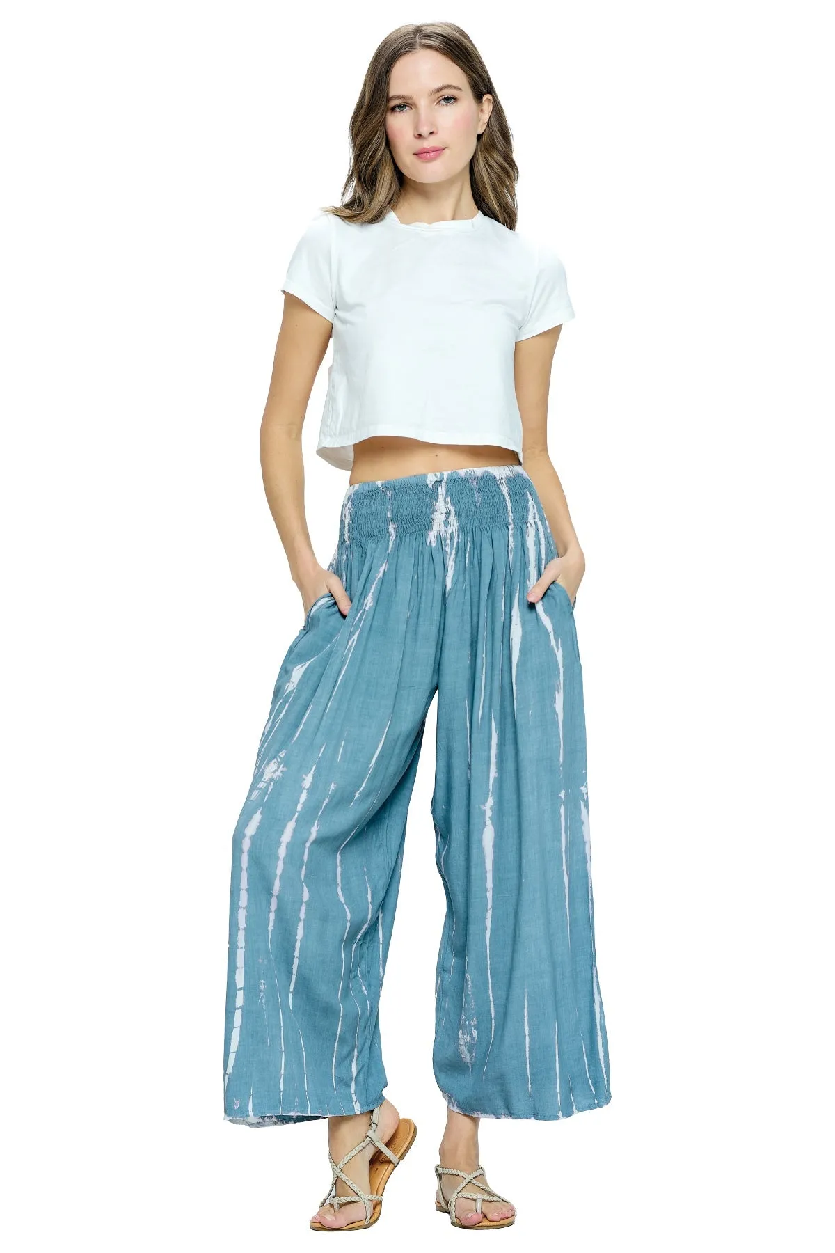 Cropped Pants Tie Dye