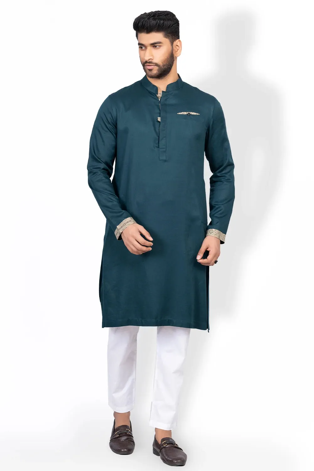 Cut & Sew Slim Fit Panjabi