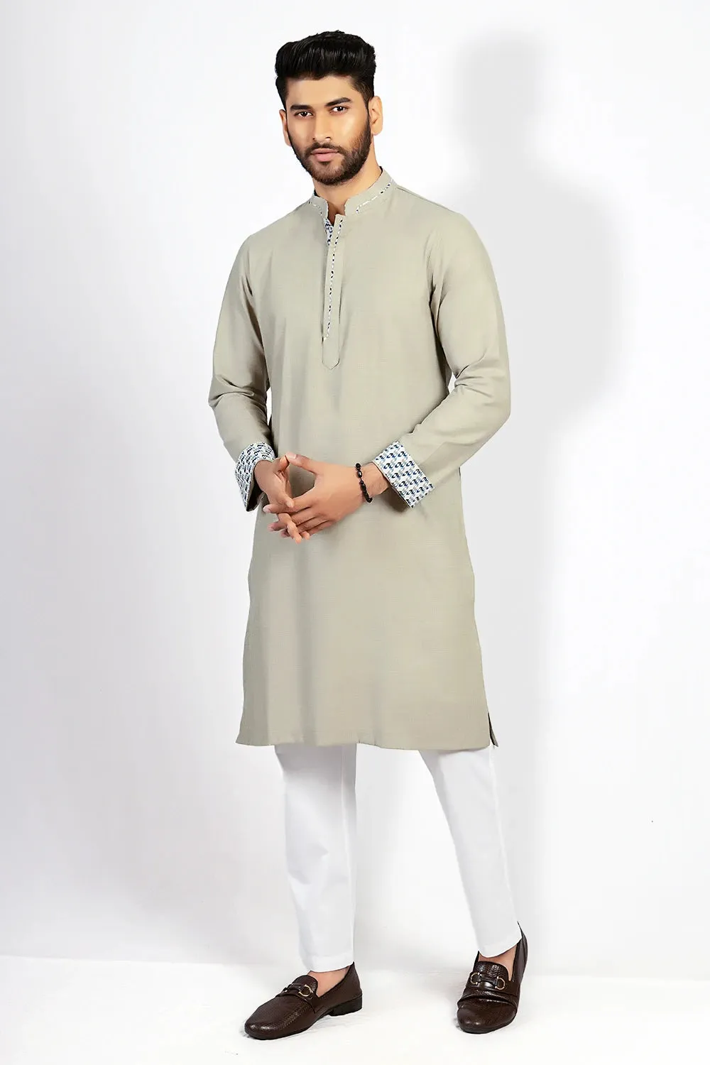 Cut & Sew Slim Fit Panjabi