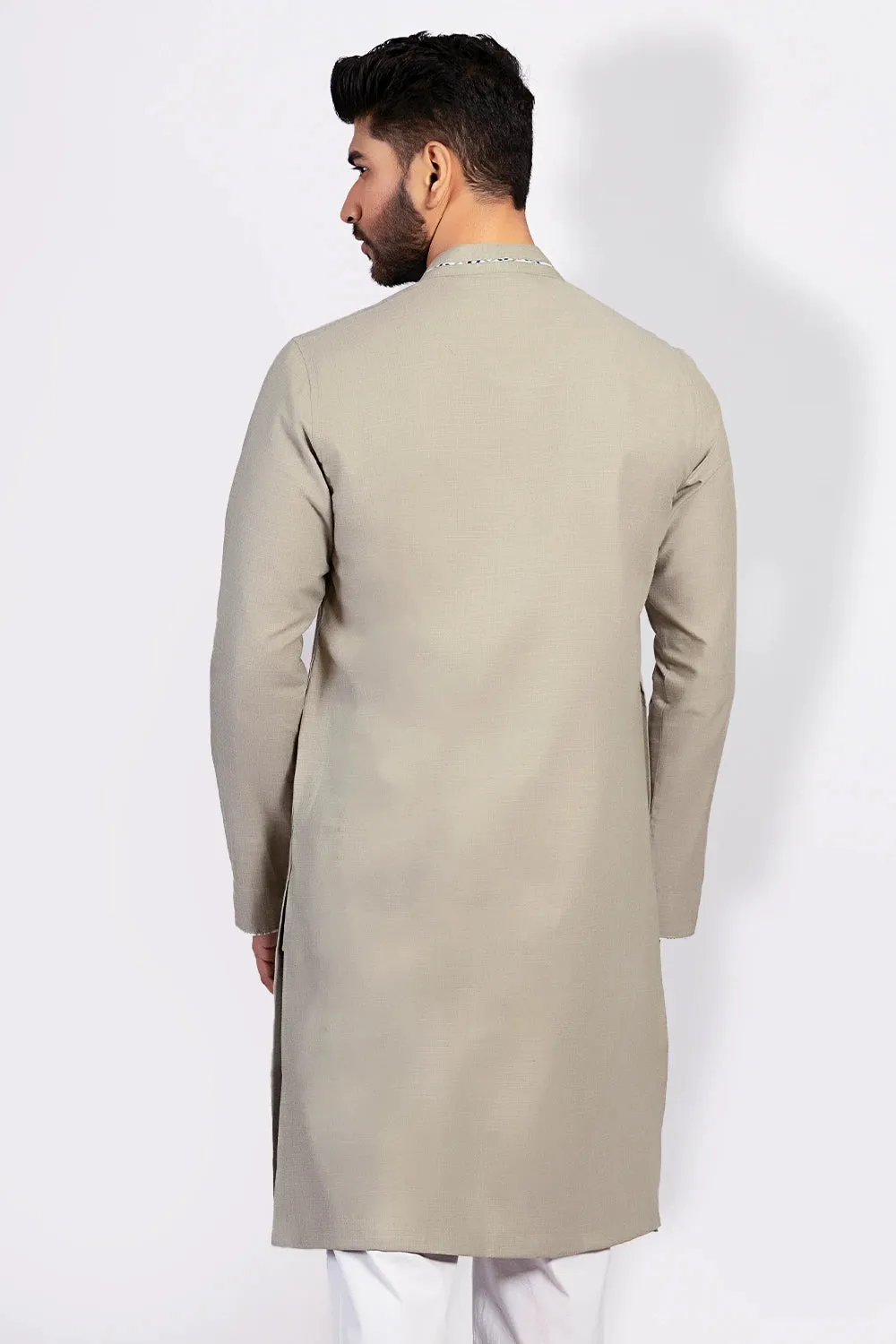 Cut & Sew Slim Fit Panjabi