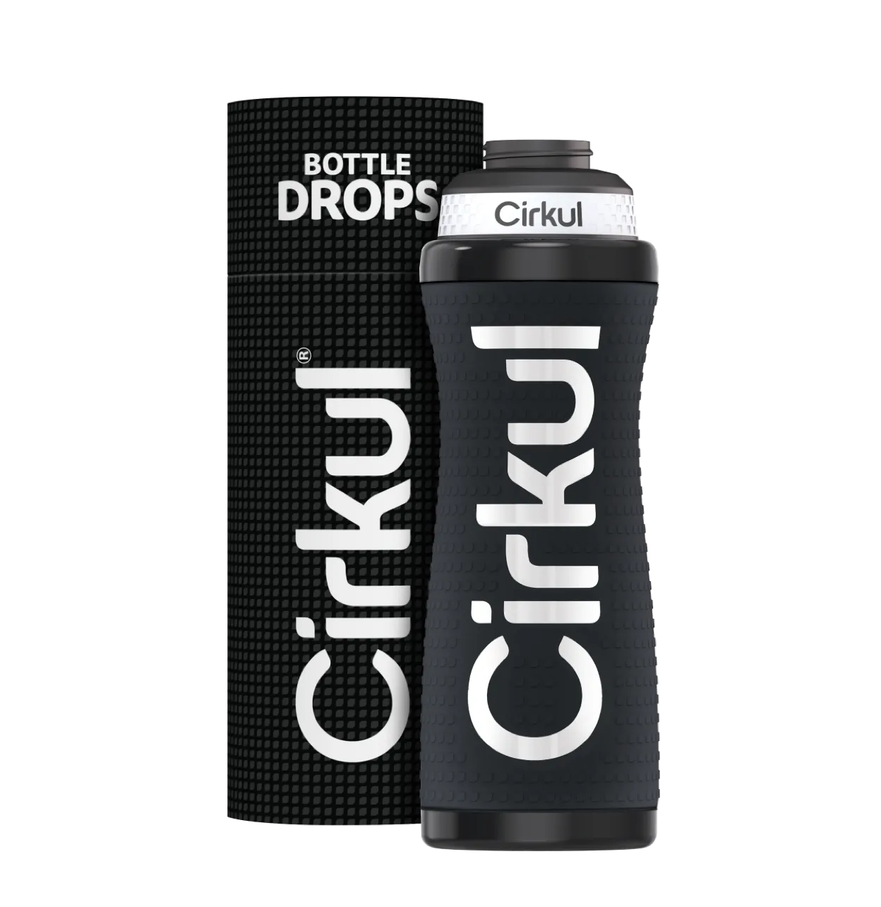 CX: Limited Edition: 22oz. Black Grip Stainless Steel Bottle & Sport Lid