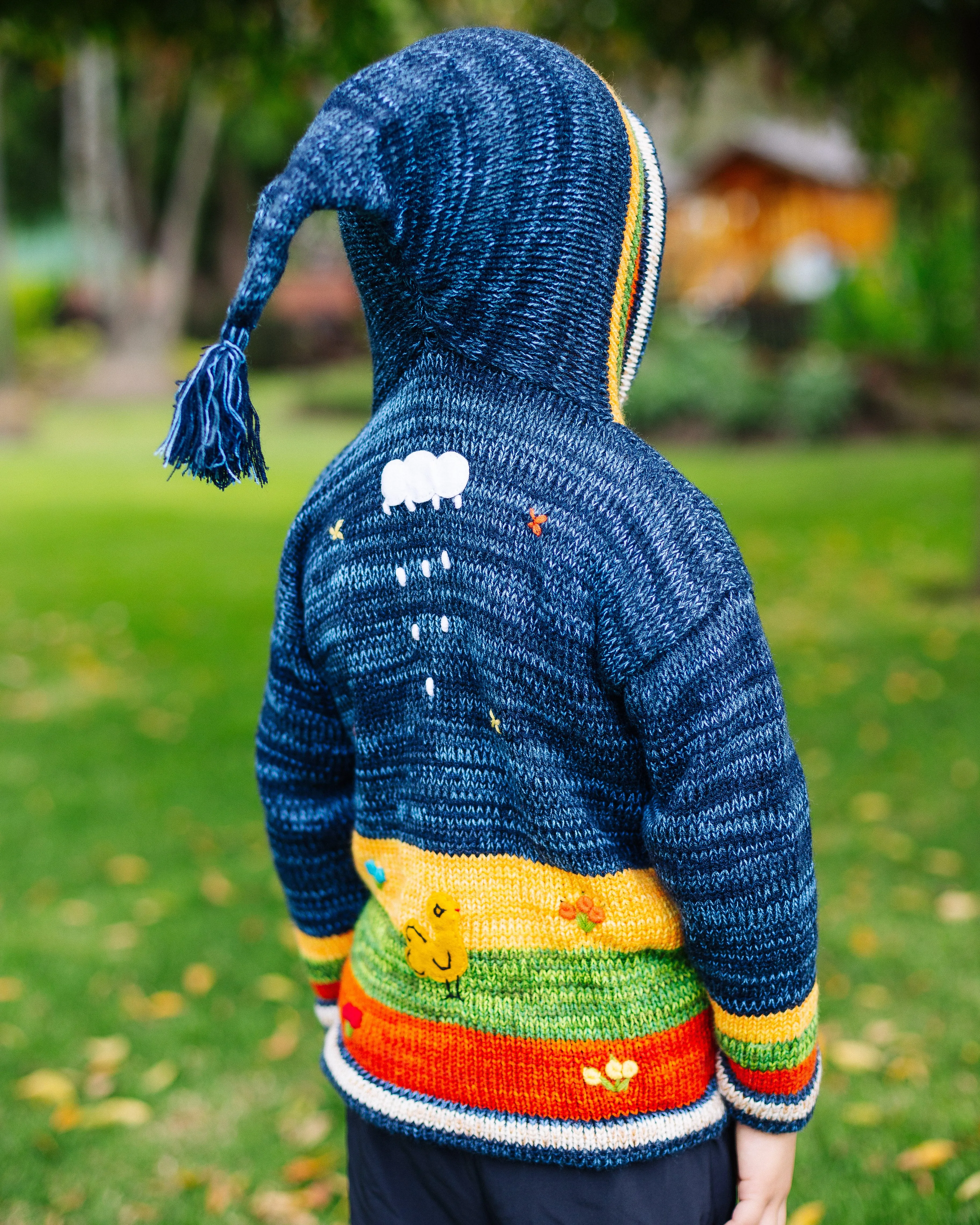 Dark Blue Organic Handcrafted Kid Sweater