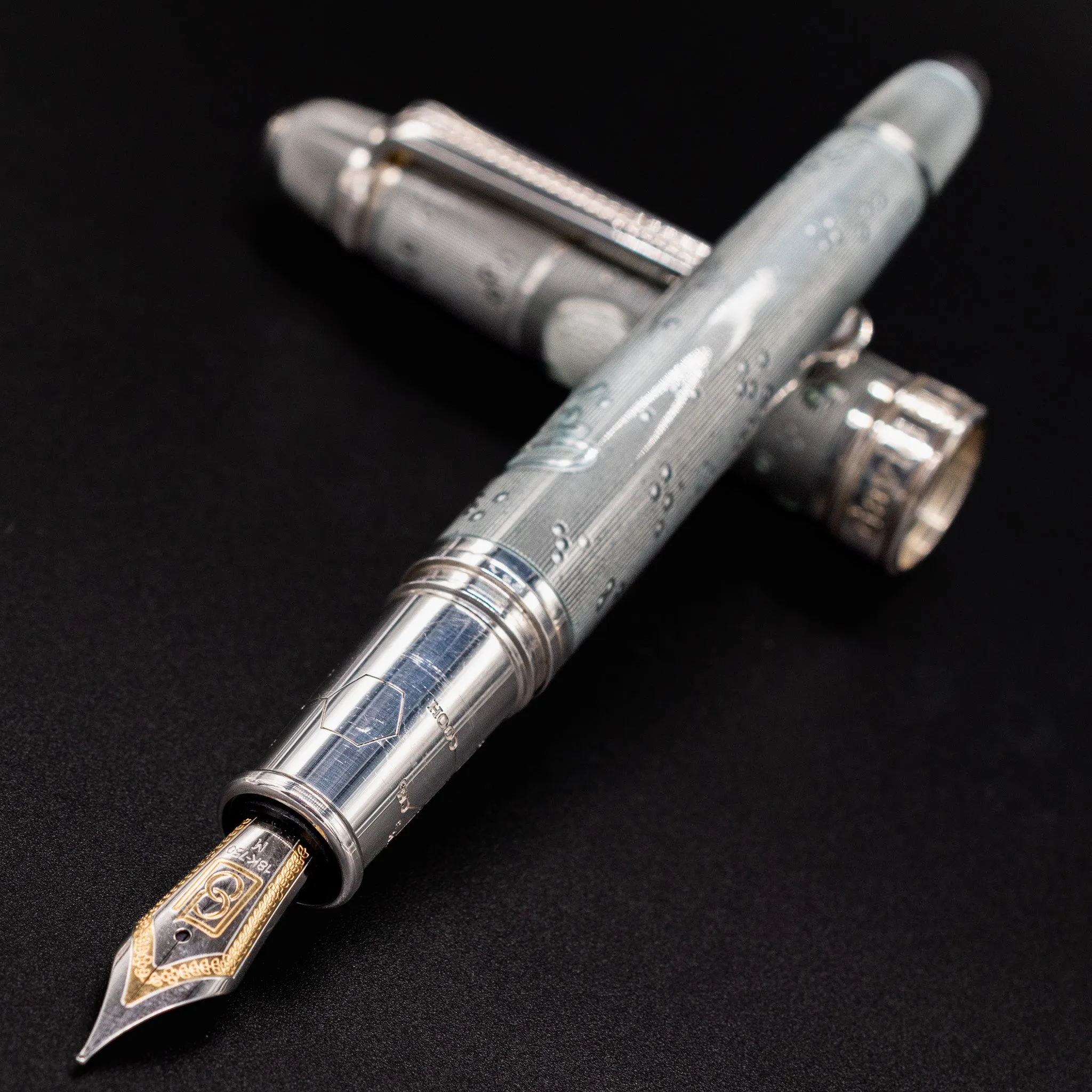 David Oscarson Alexander Fleming Fountain Pen - Grey