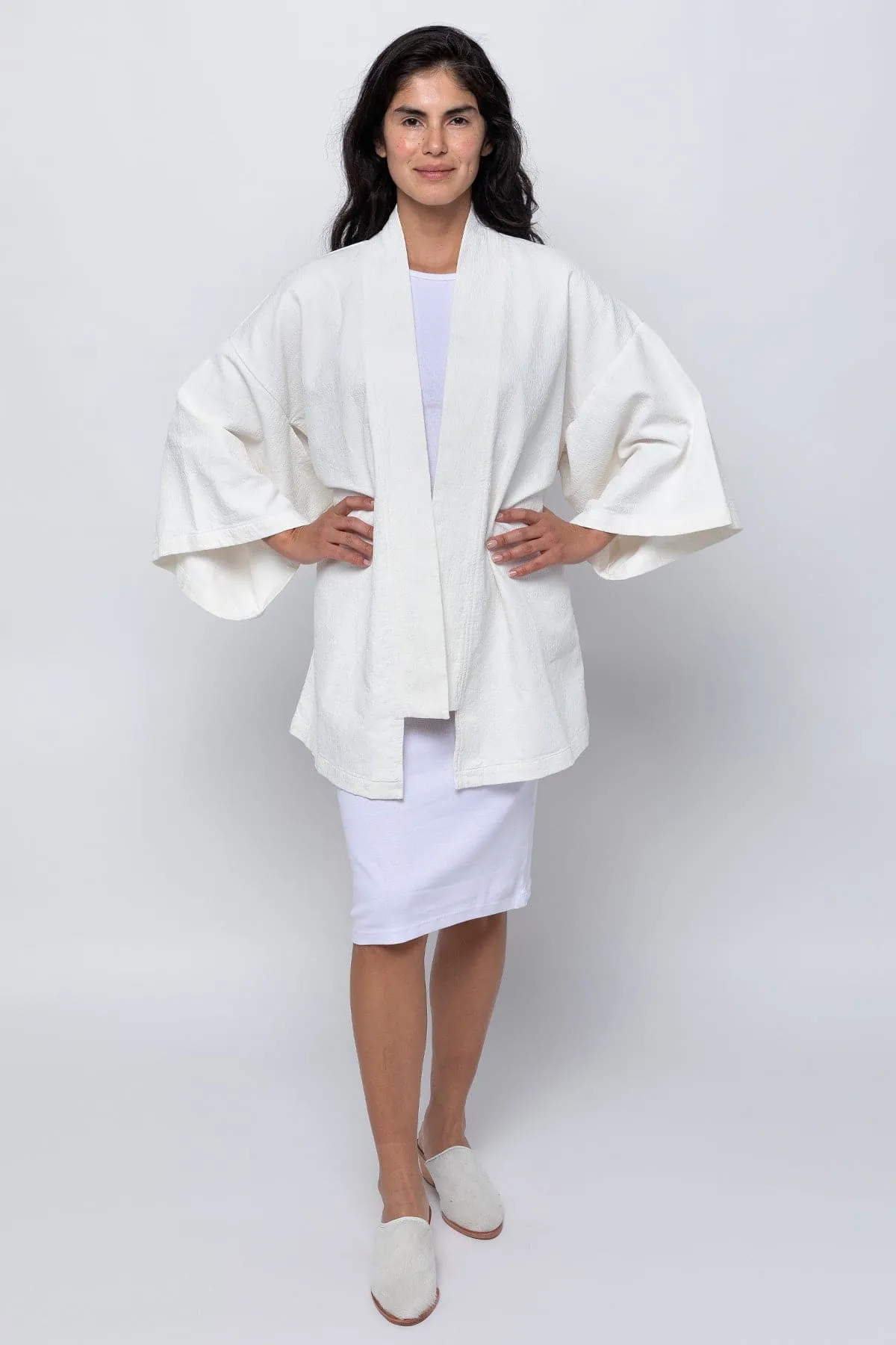 DCT01GD - Double Style Textile Mid Length Kimono