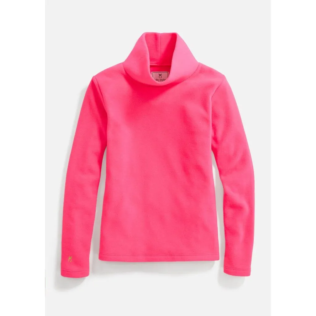 Dudley Stephens Greenpoint Turtleneck in Neon Pink - Size Medium