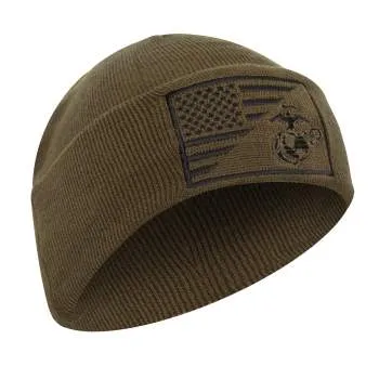 Embroidered Marines US Flag EGA Watch Cap