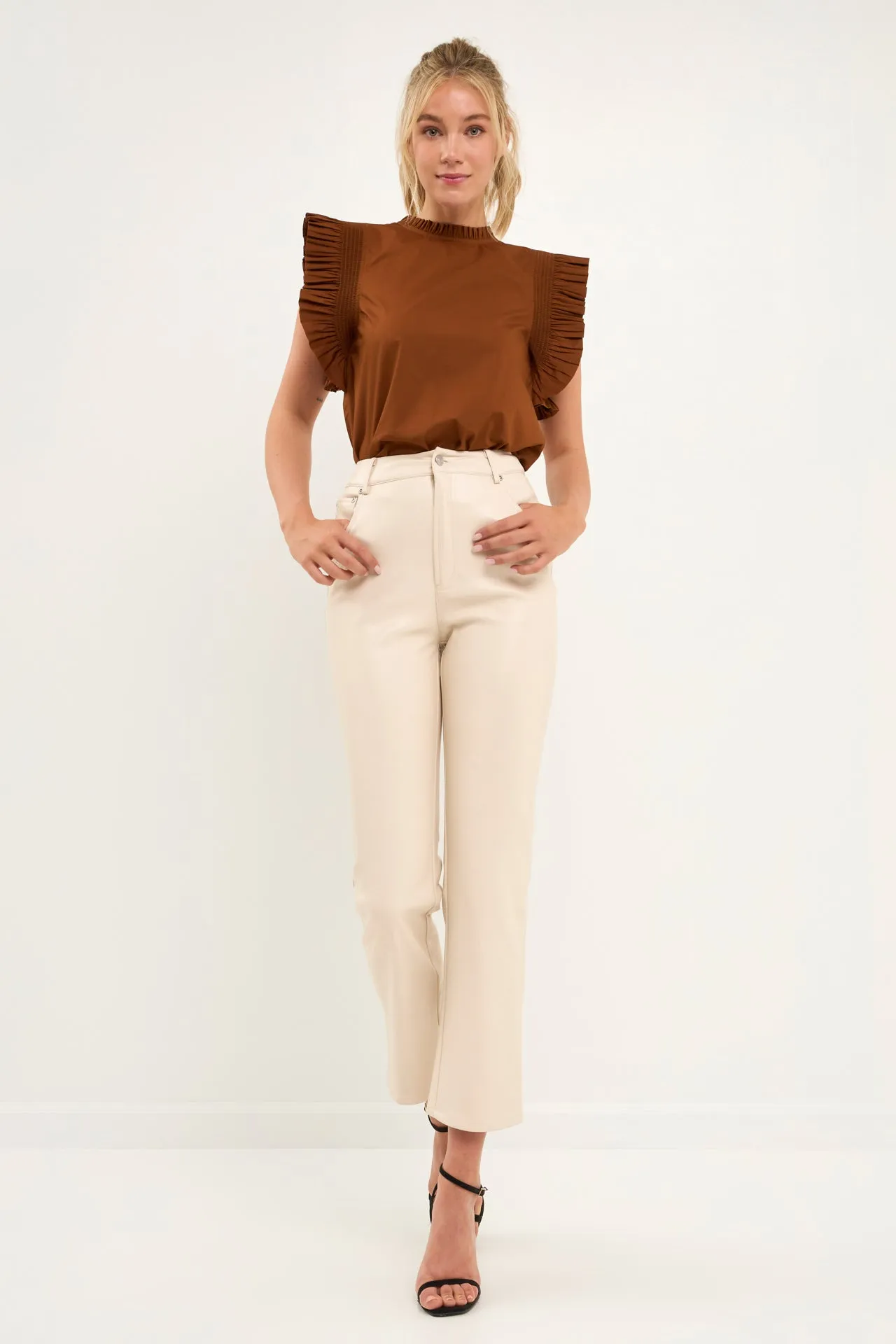 English Factory - Ruffle Sleeve Top - Sale