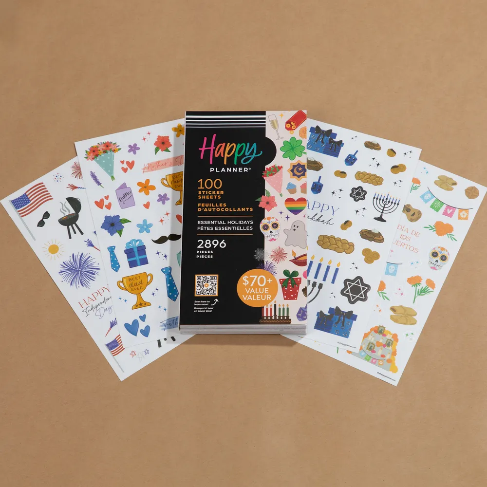 Essential Holidays - Mega Value Pack Stickers - 100 Sheets