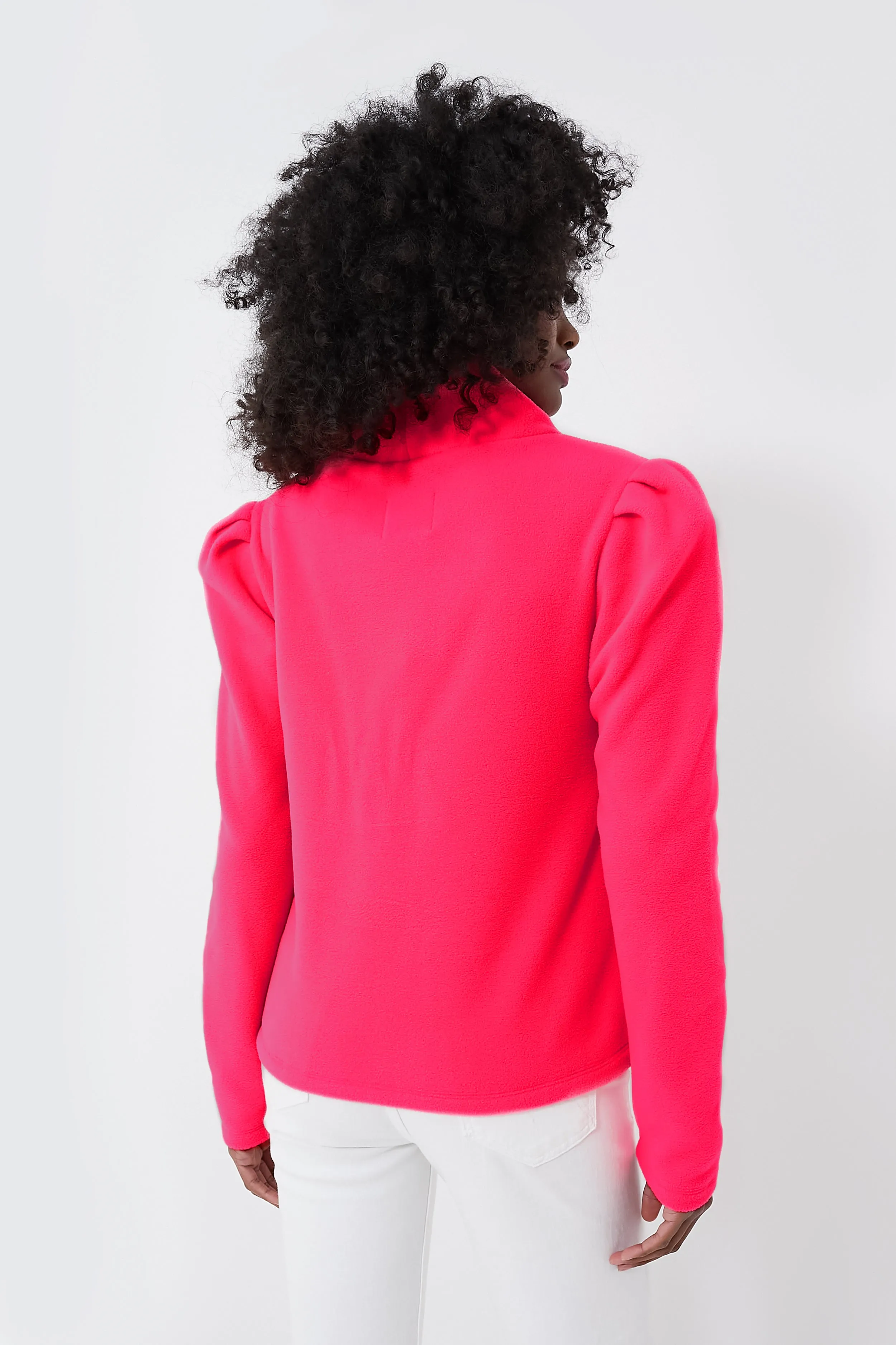 Exclusive Neon Pink Palmer Puff Sleeve Vello