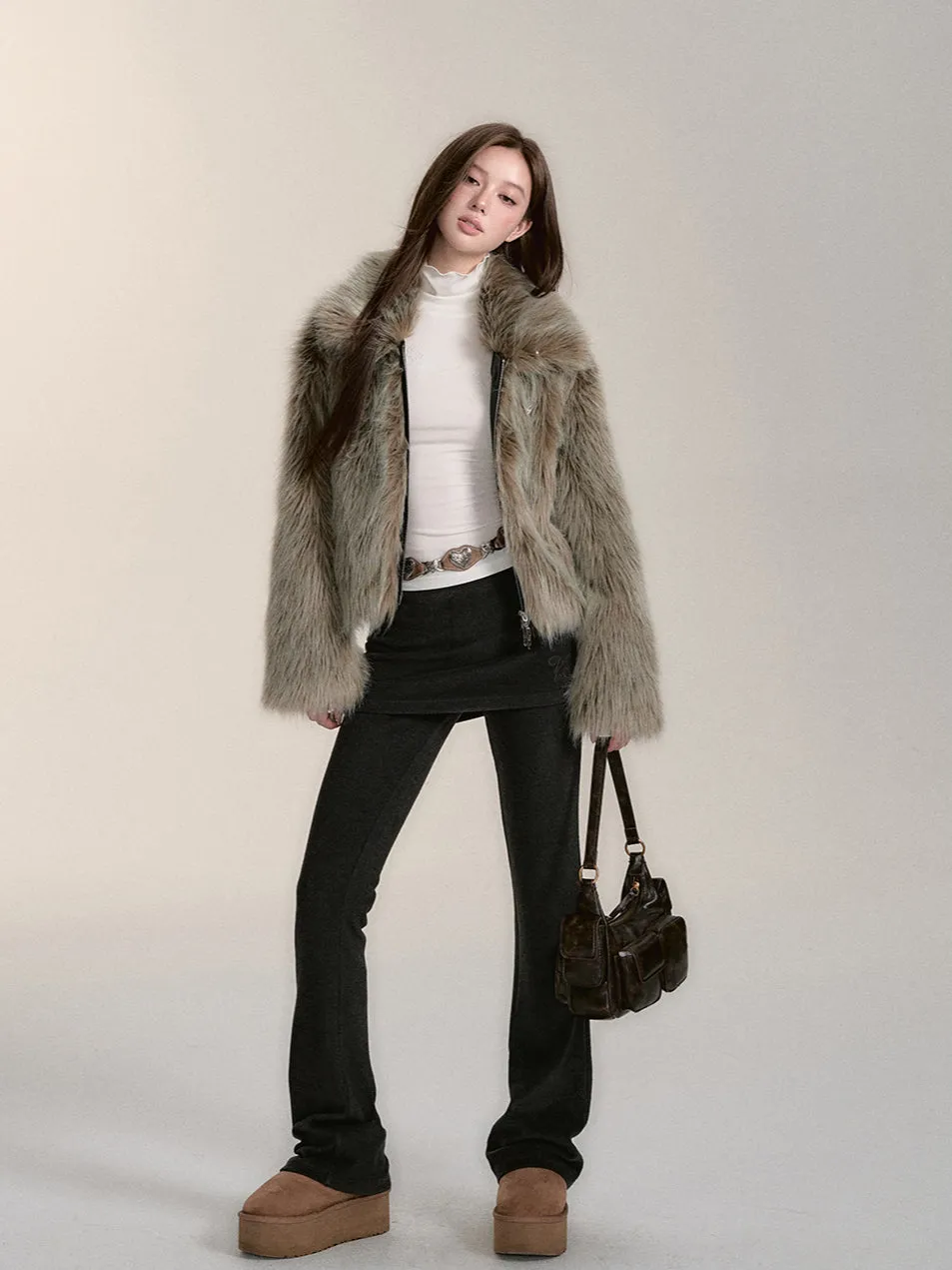 Faux Fur Coat