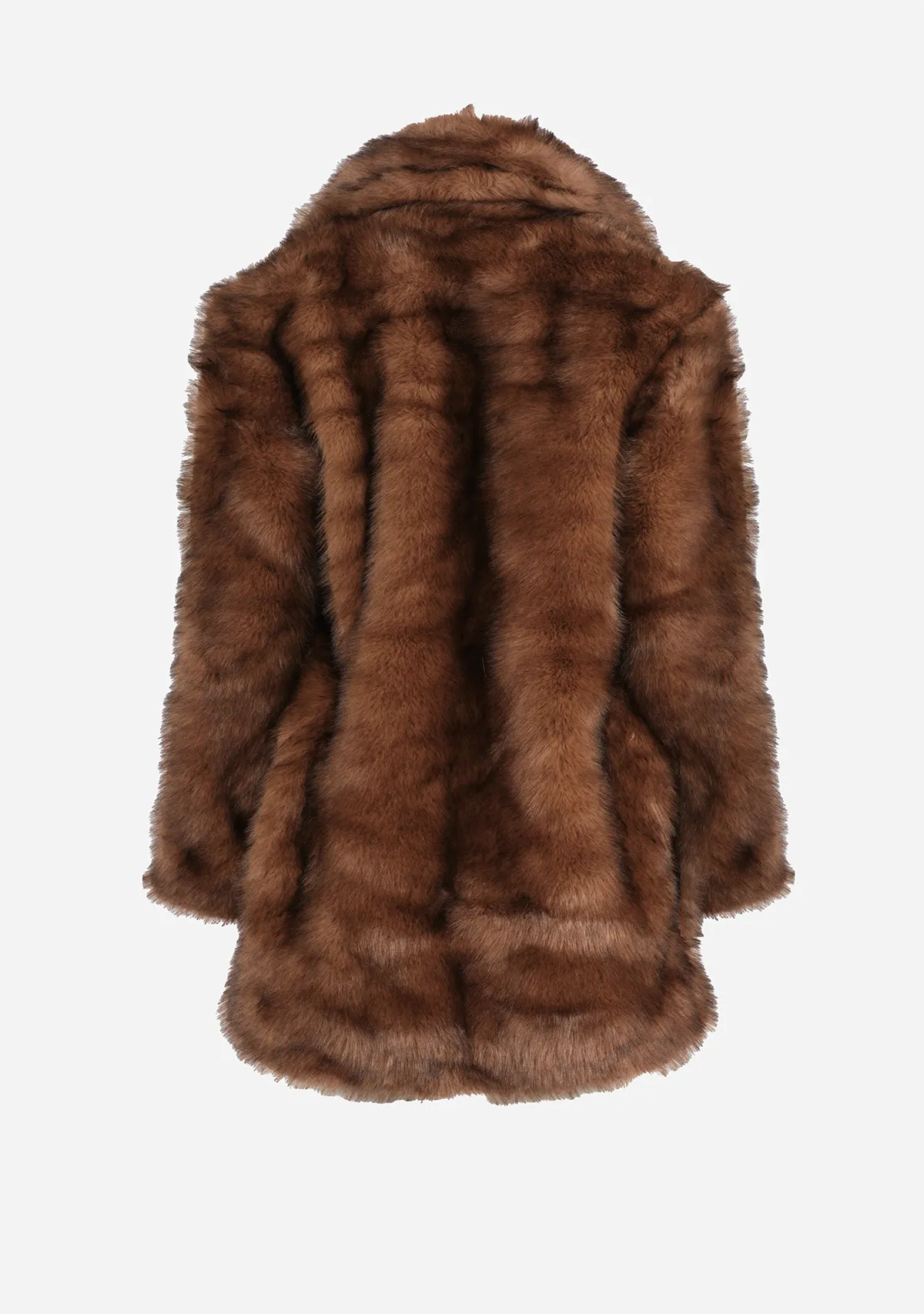 Faux Fur Collared Coat