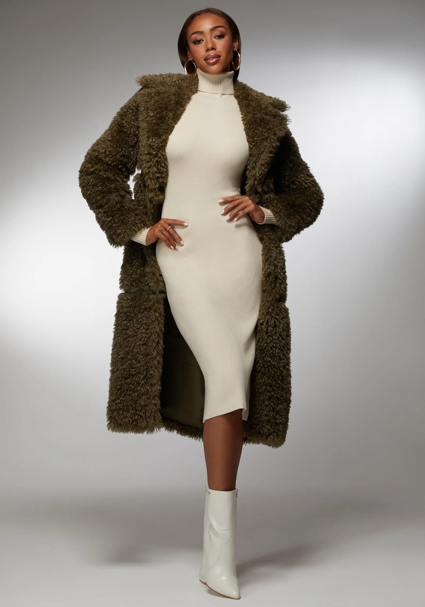 Faux Fur Maxi Coat