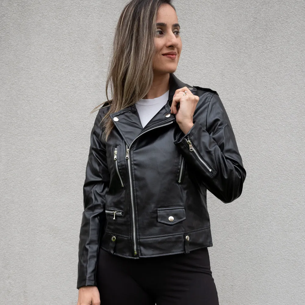 (Faux Leather) Engagement Leather Jacket Gifts