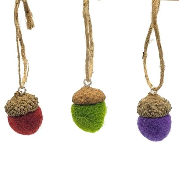 Felted Wool Acorn Ornament & Diffuser (Final Sale)