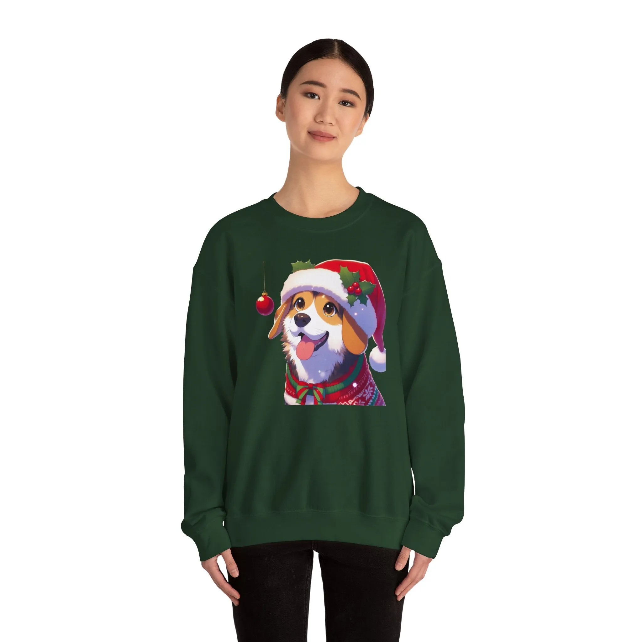 Festive Corgi Christmas Sweatshirt