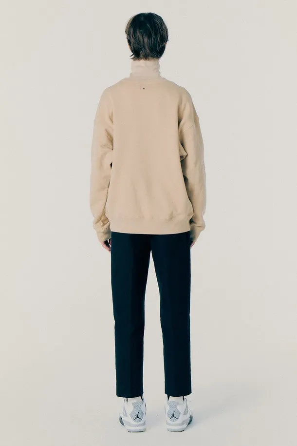 Fine rib turtleneck t-shirt