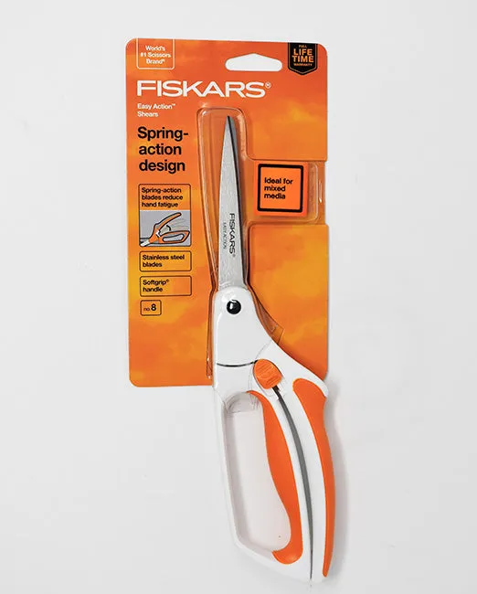 Fiskars Spring-Action Design 8" Squeezable Shears